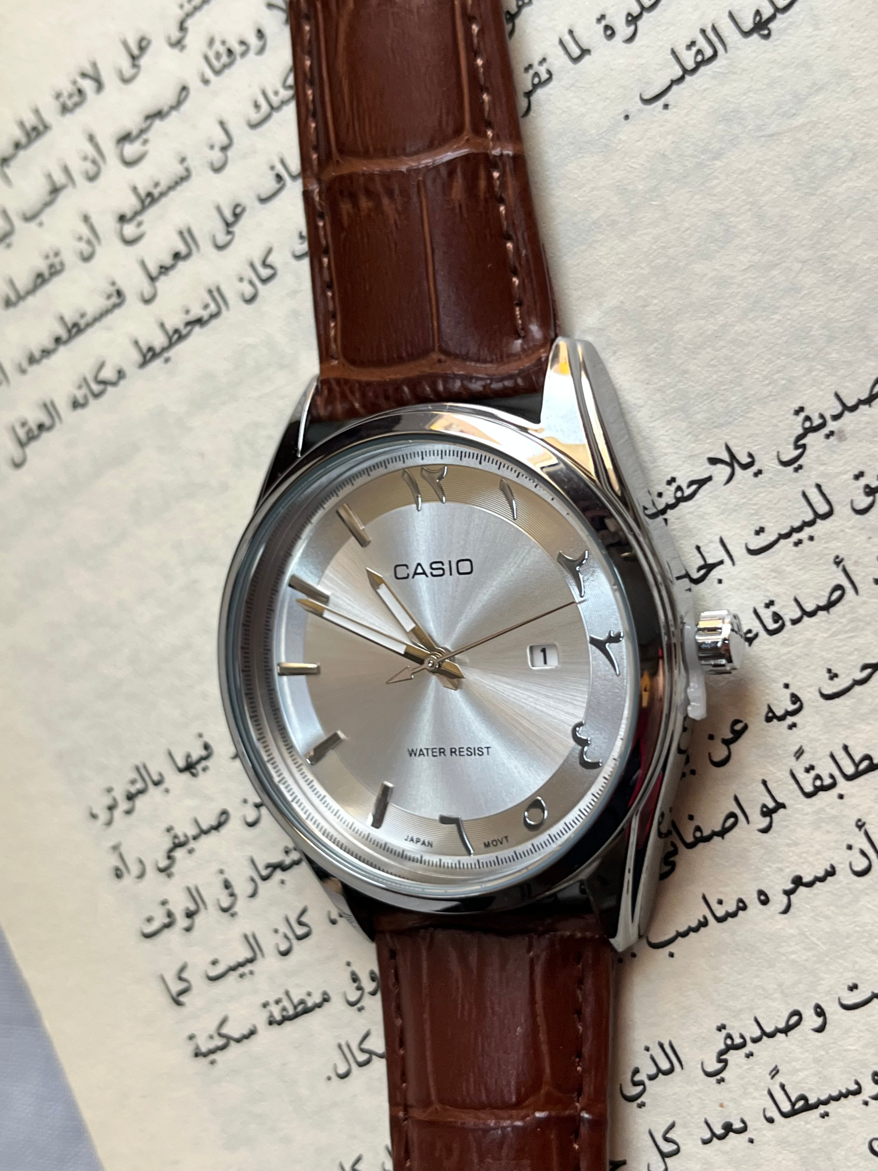 Leather Casio(arabic no.)