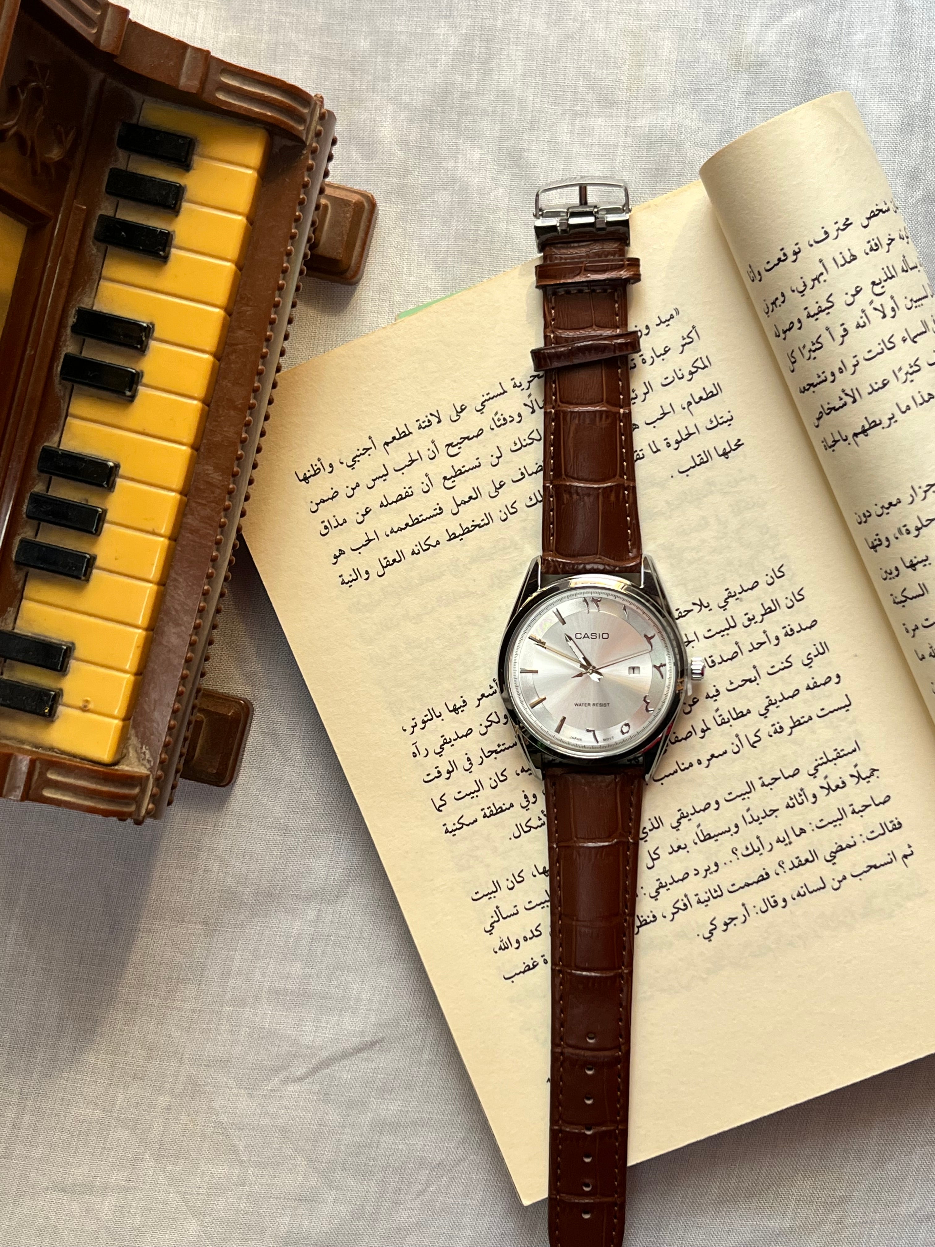 Leather Casio(arabic no.)