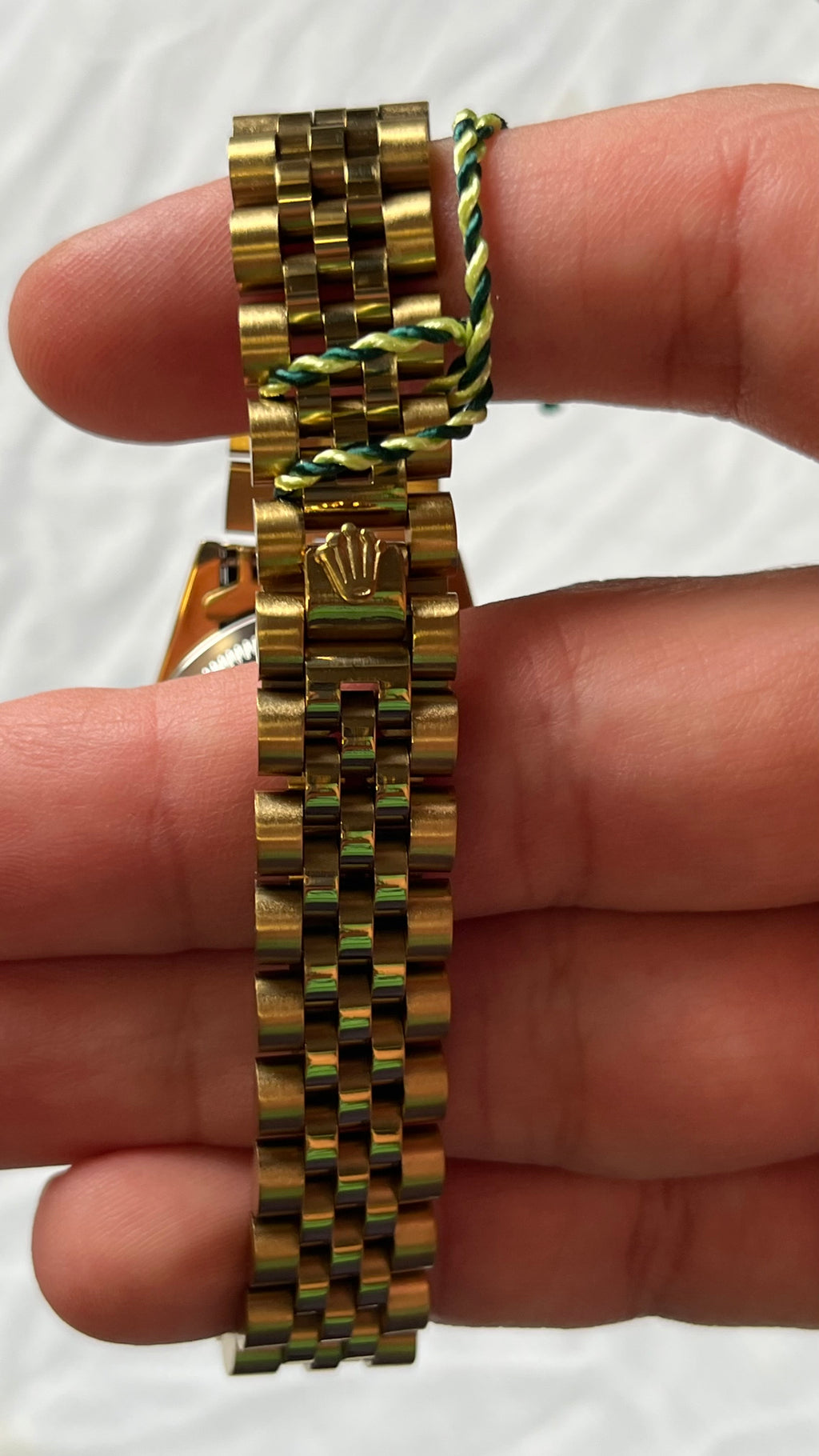 Golden small rolex