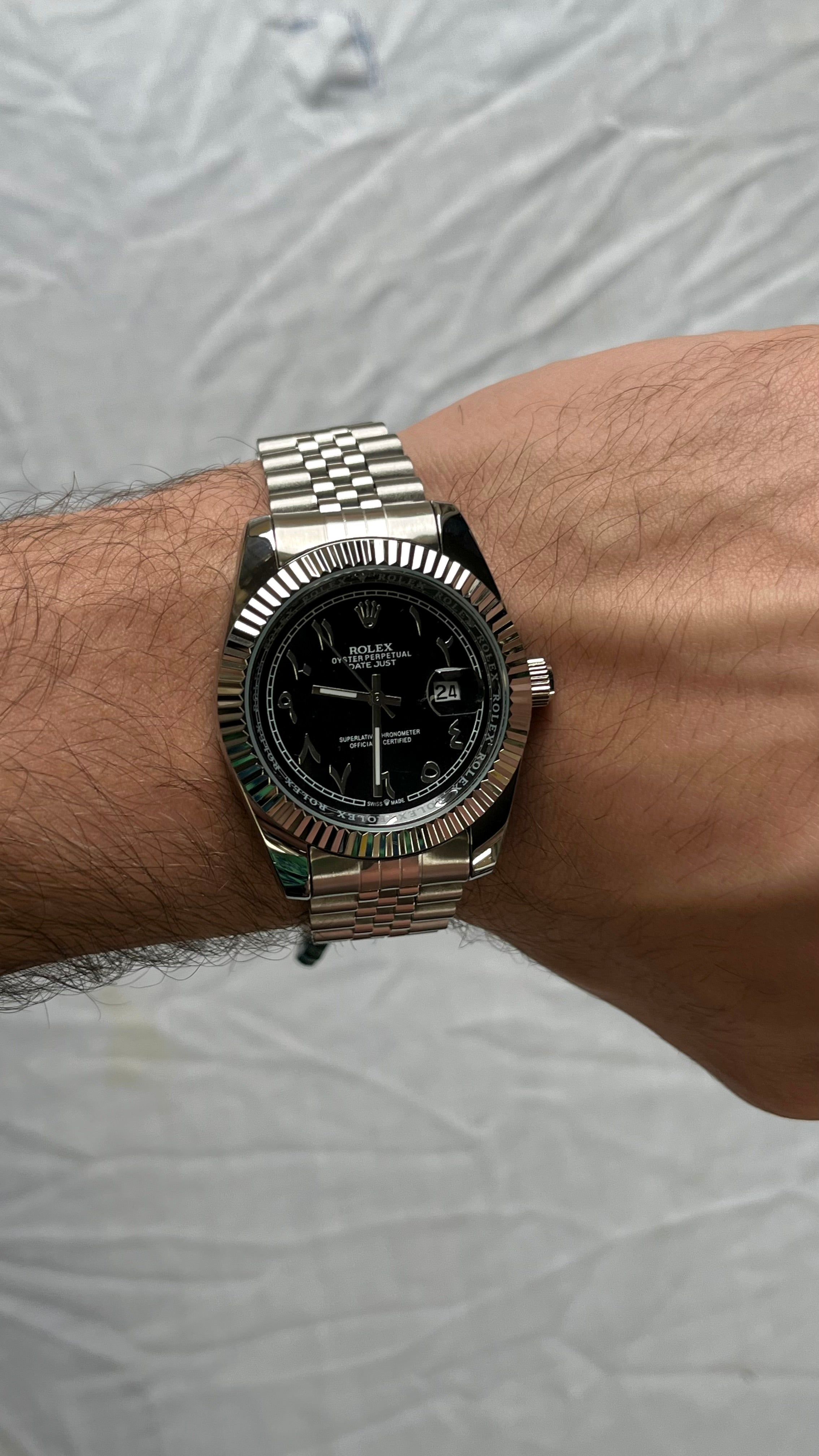 Rolex Arabic numbers