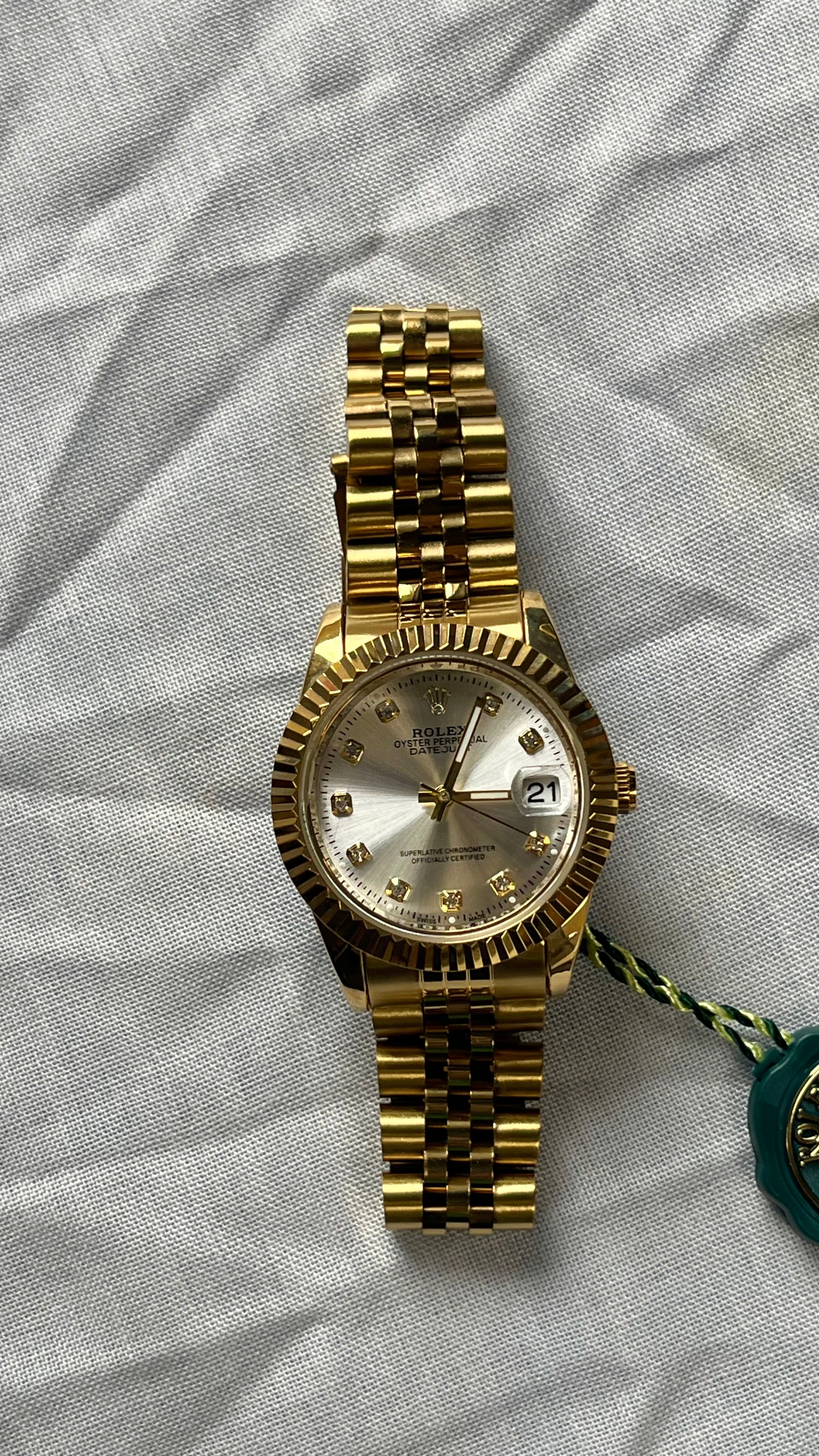 Golden small rolex